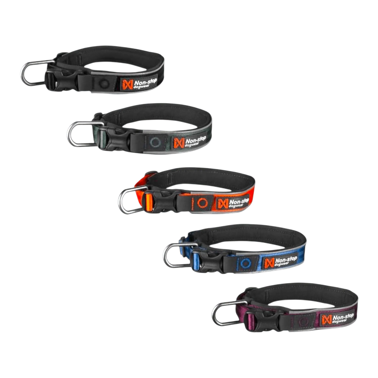 Non-stop Dogwear Roam collar padded adjustable dog collar