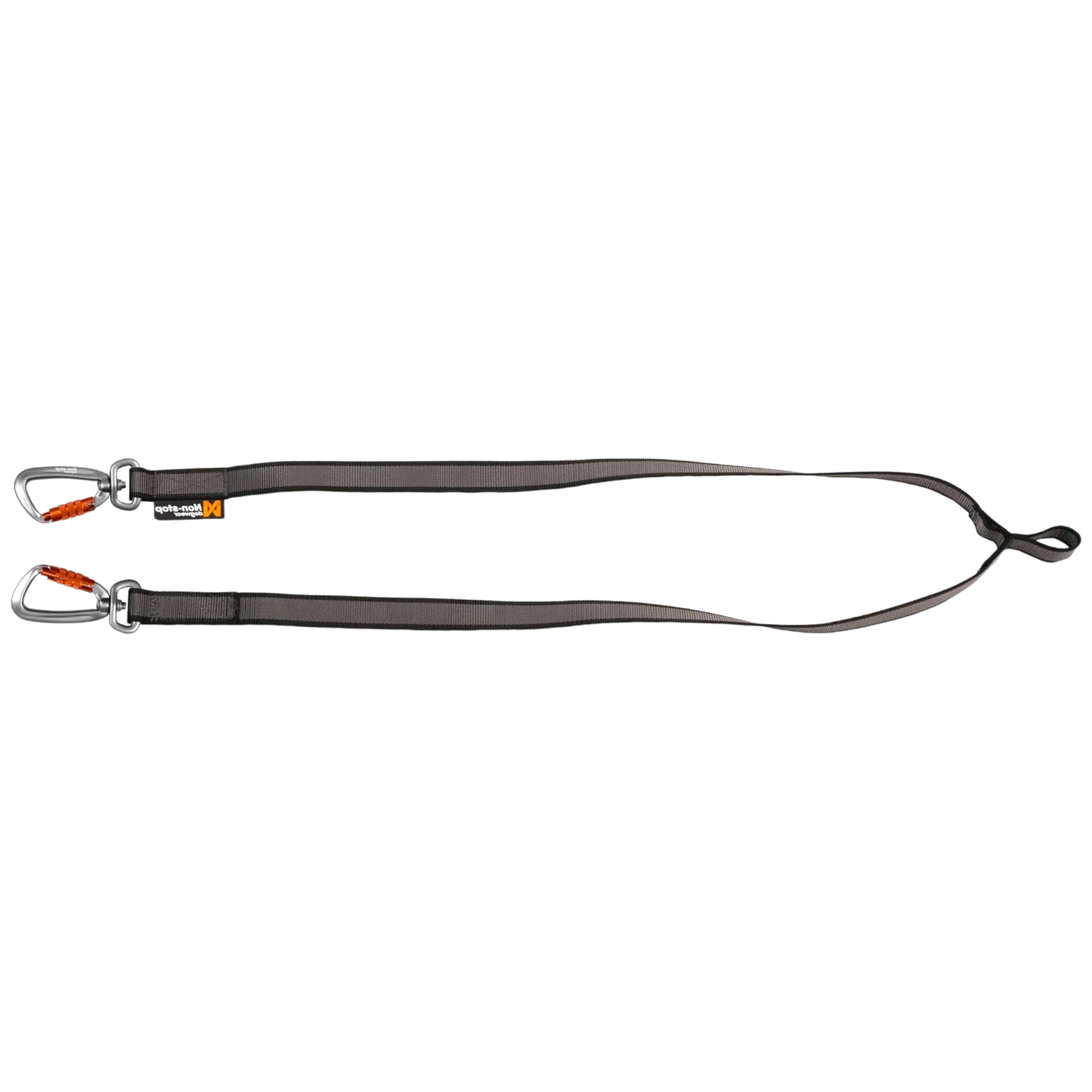 Non-stop Dogwear Touring double Y splitter for two dogs black grey