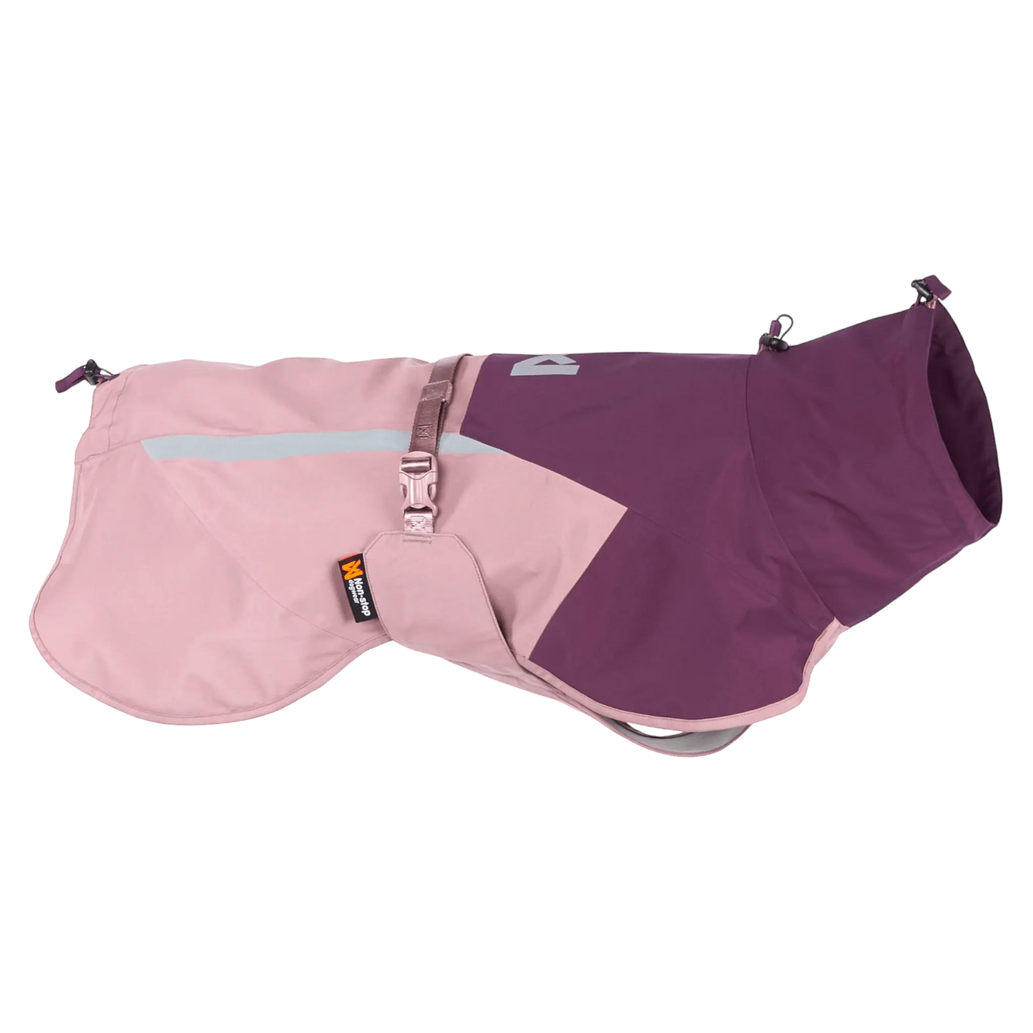 Non-stop Dogwear Fjord raincoat 2.0 waterproof dog raincoat Mauve