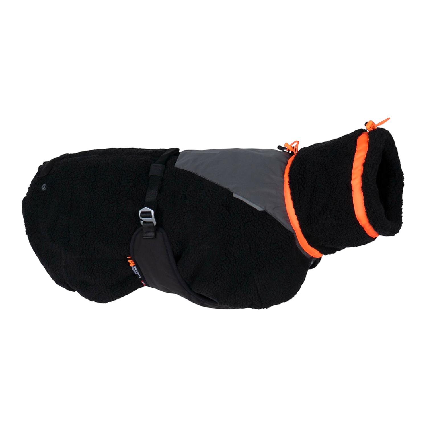 Non-stop Dogwear Trekking fleece dog jacket soft fleece dog jacket BLACK/ORANGE