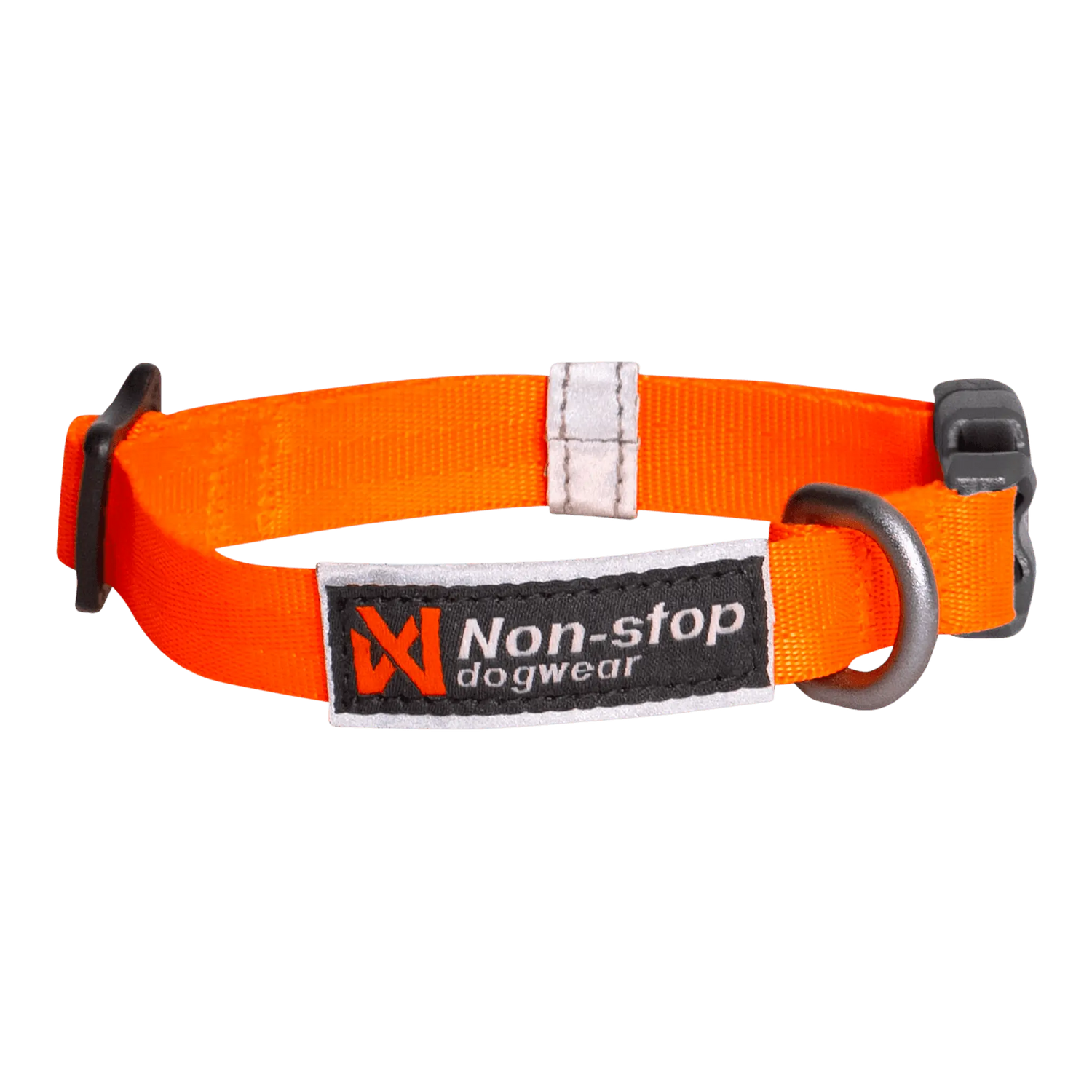 Non-stop Dogwear Tumble collar reflective detail close-up