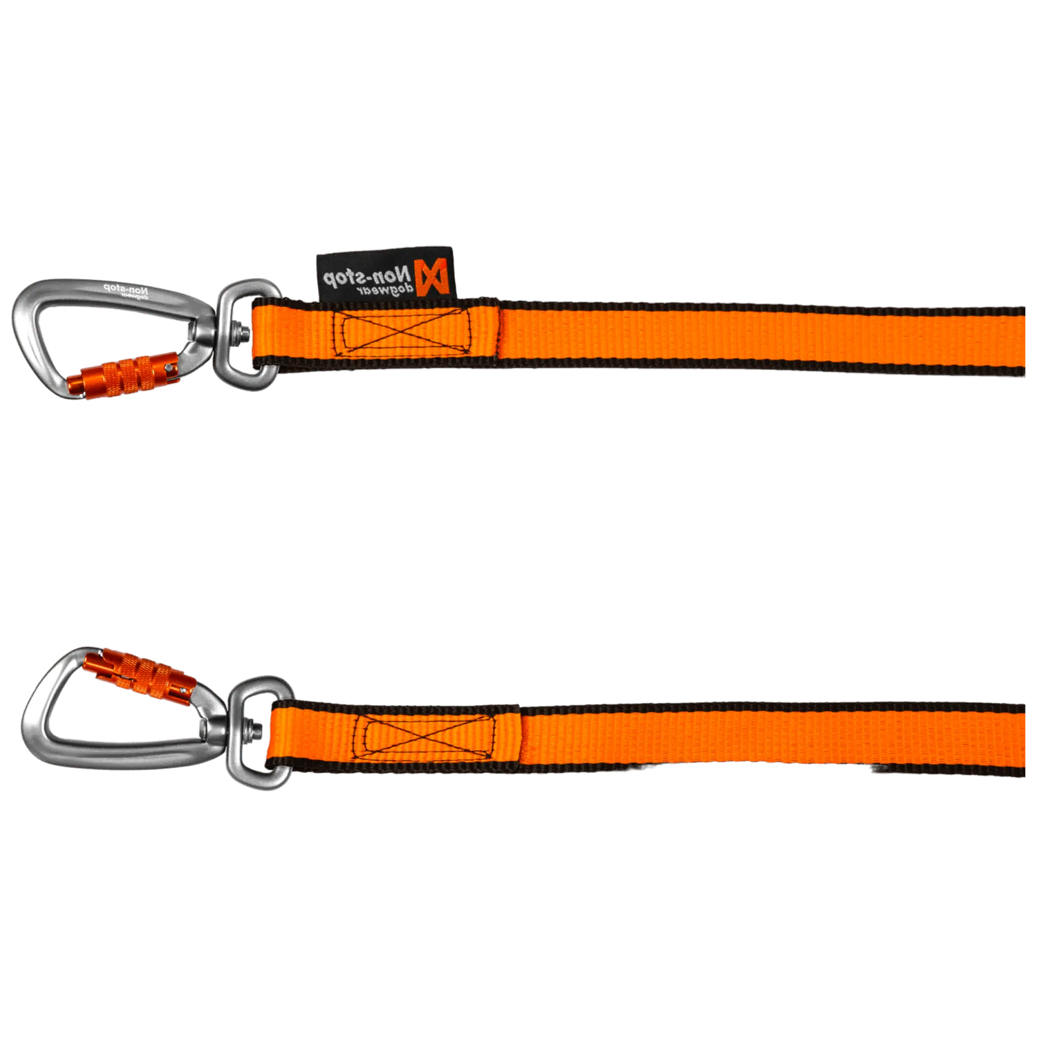 Non-stop Dogwear Bungee Leash Double twist-lock carabiners