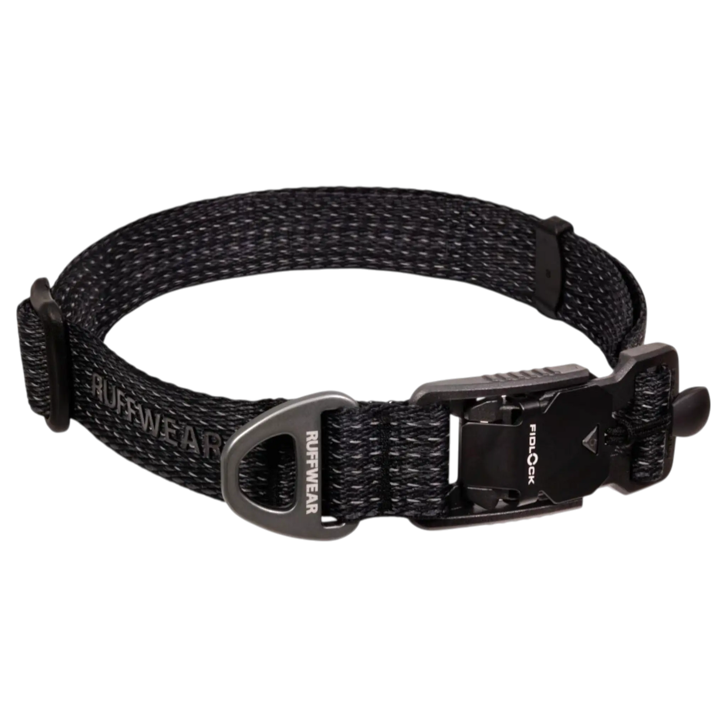 Ruffwear Ridgeline Collar Obsidian Black reflective dog collar