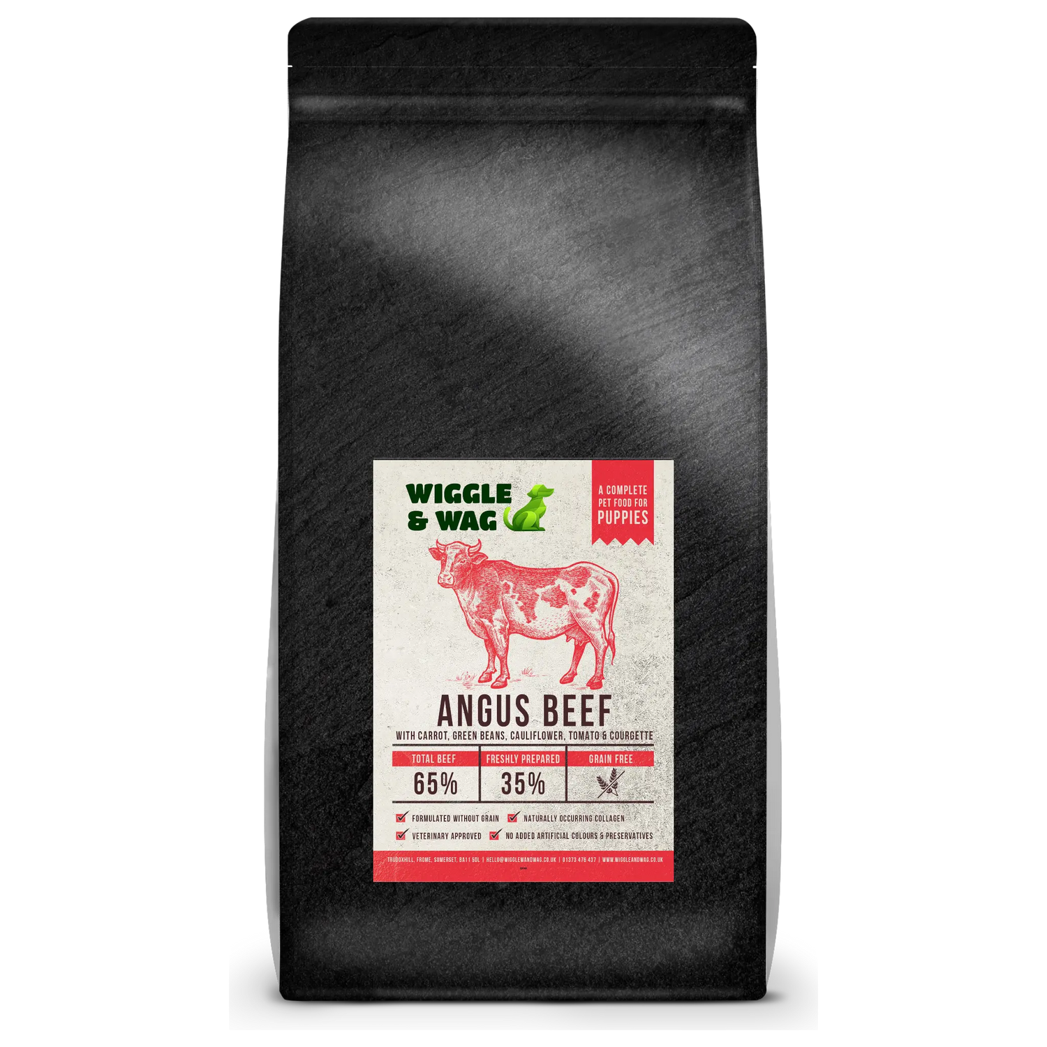 Simply Nourished Puppy Angus Beef – Grain Free 65% Superfood Blend