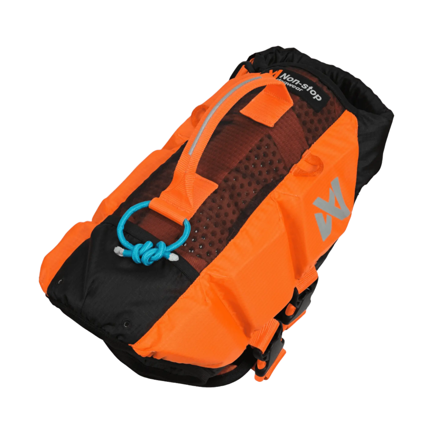 Non-stop Dogwear Protector life jacket leash attachment points and HexiVent breathable panel detail