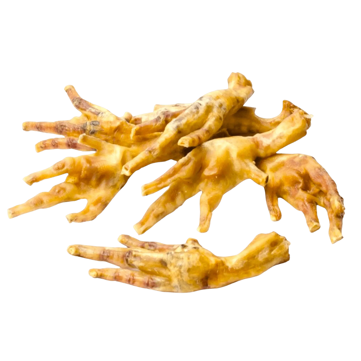 Natural Treats Chicken Feet 8pk air-dried dog treats made from 100% chicken feet, rich in protein and glucosamine for joint and dental health.