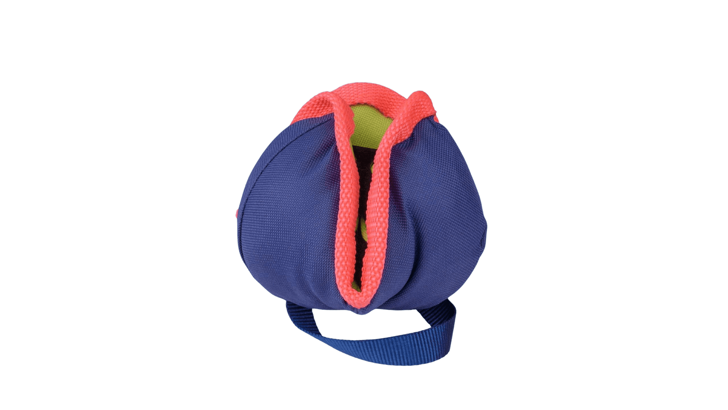 CoA Coachi Chase & Treat toy showing open treat pouch and durable handle, ideal for agility and distance training.