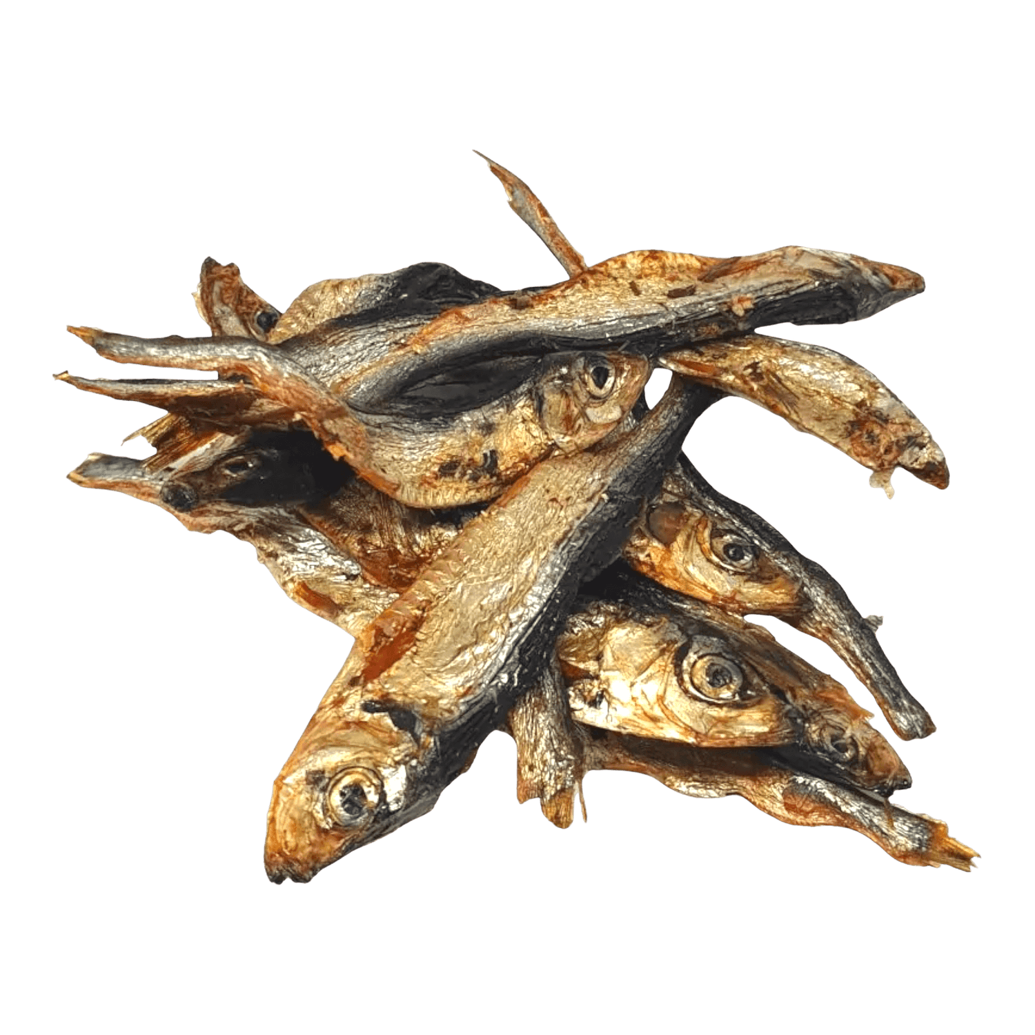 Natural Treats Sprats, dried whole fish dog treats rich in Omega-3 and Omega-6 for healthy skin, coat, and immune support.