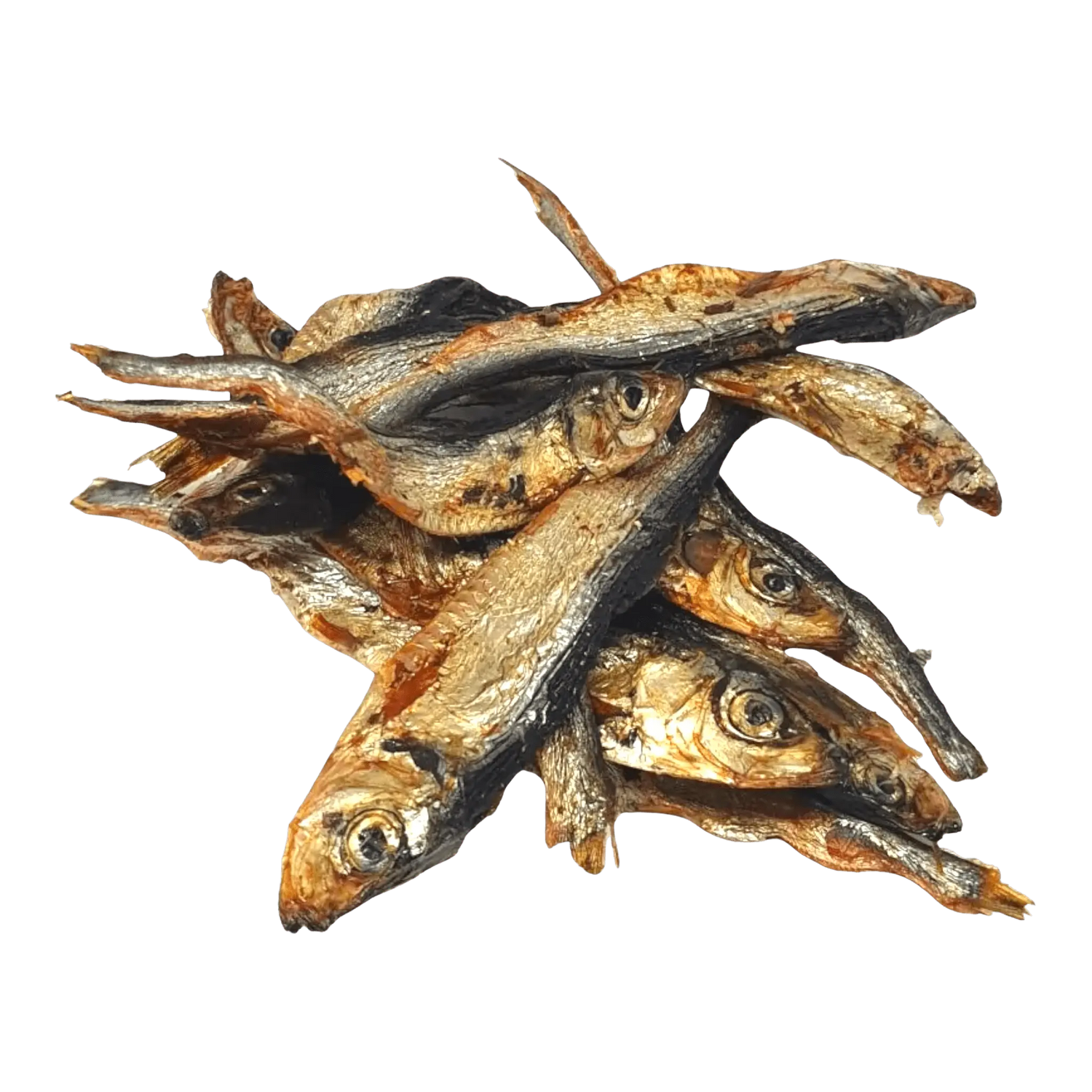 Natural Treats Sprats, dried whole fish dog treats rich in Omega-3 and Omega-6 for healthy skin, coat, and immune support.