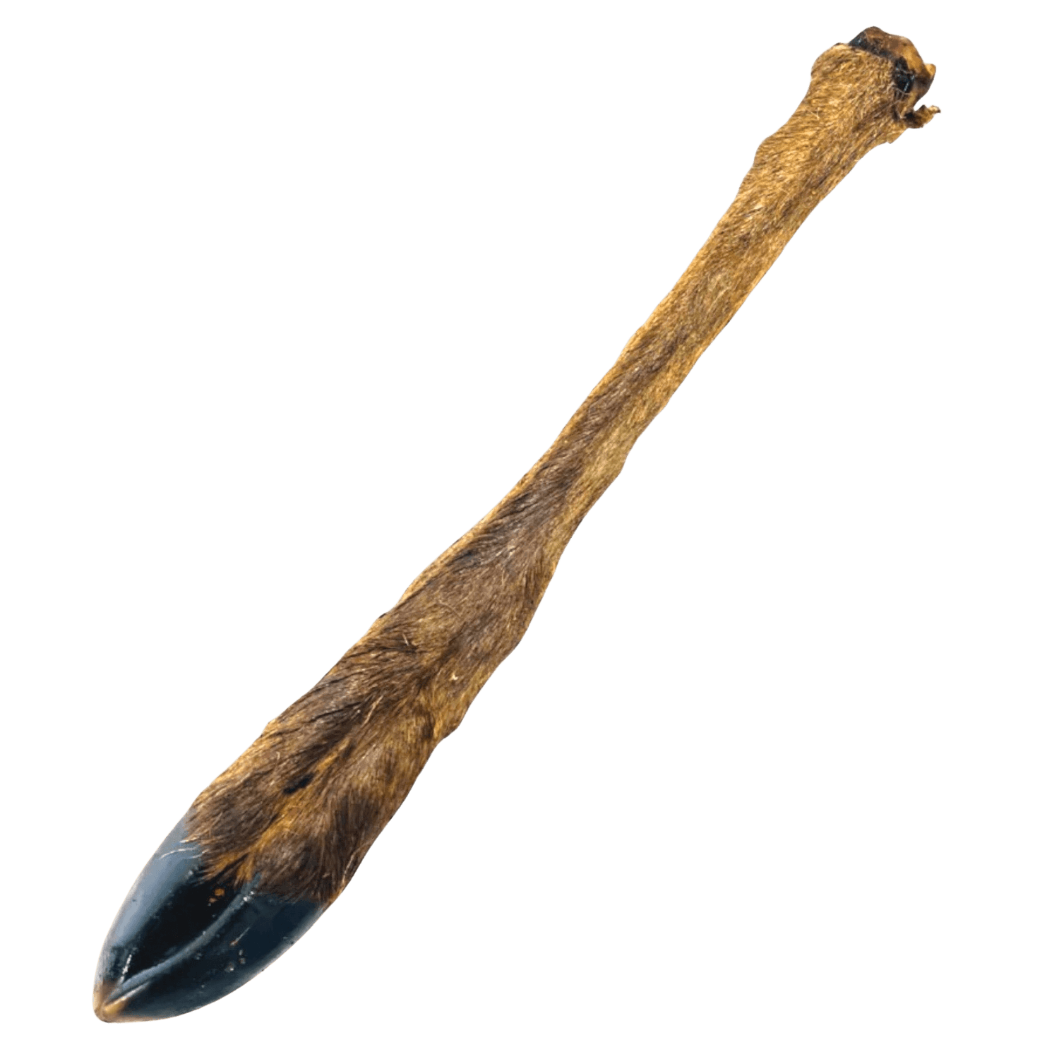 Natural Treats Large Deer Leg with Hair 1pk is a long-lasting venison dog chew rich in calcium and fiber, ideal for dental health and natural chewing.