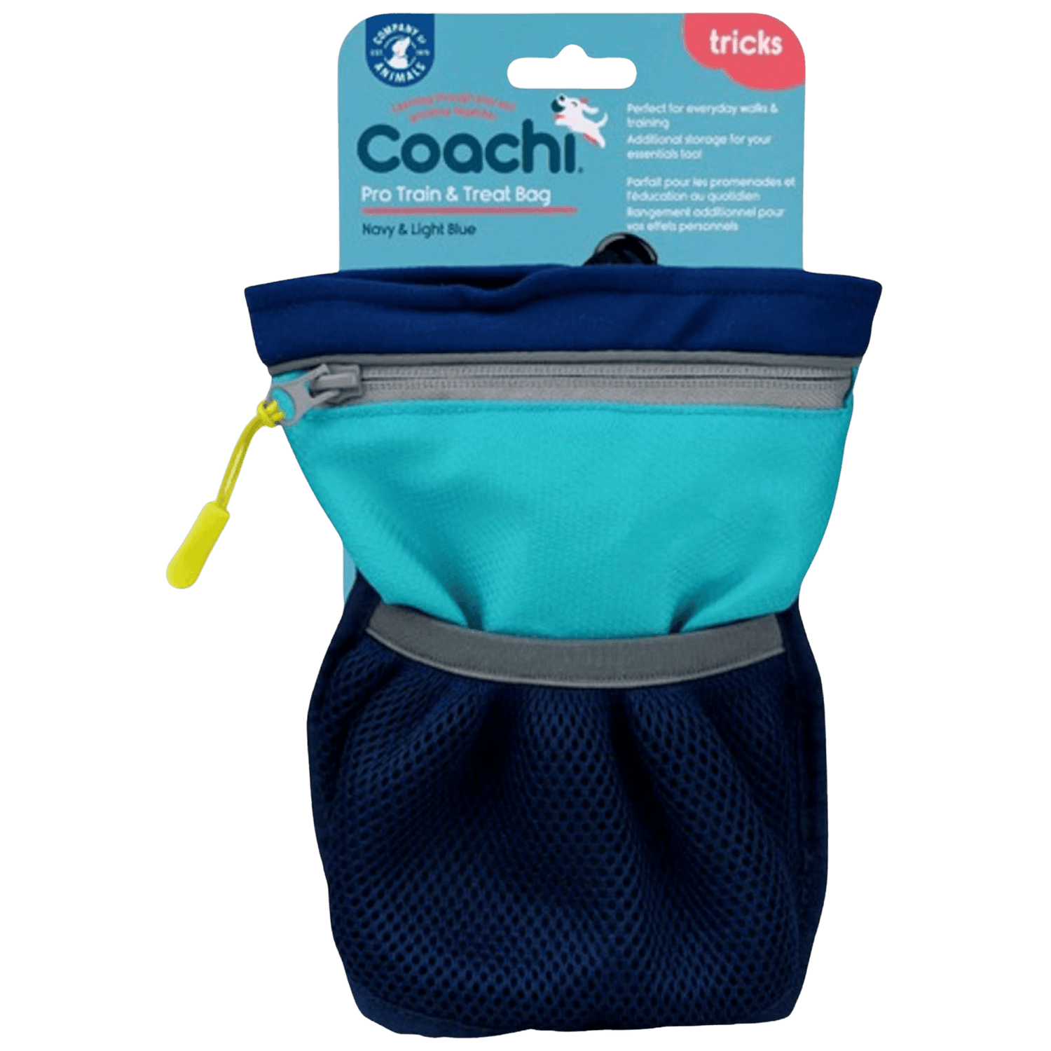 CoA Coachi Pro Train & Treat Bag Navy & Light Blue