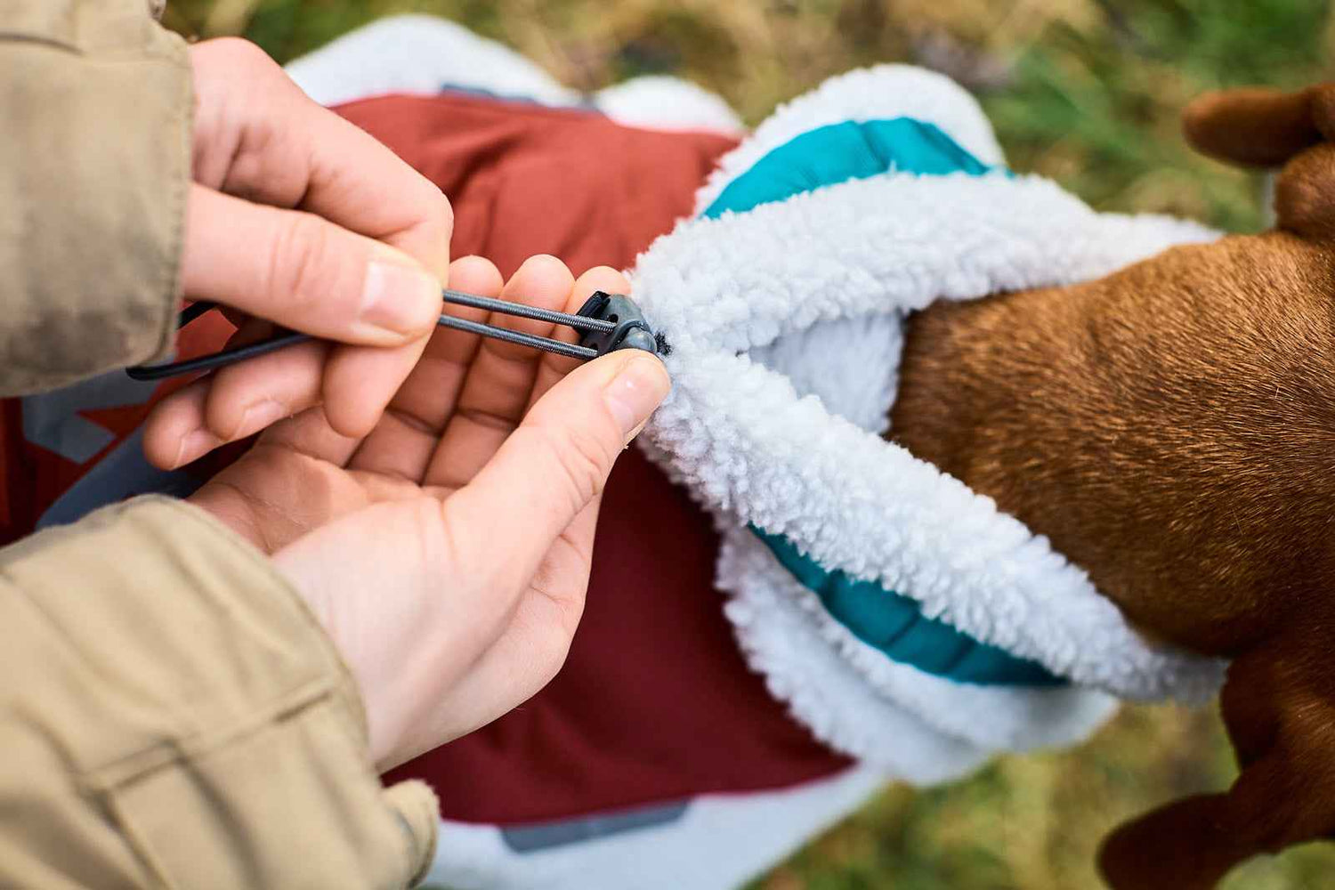 Non-stop Dogwear Trekking fleece dog jacket adjustable fit