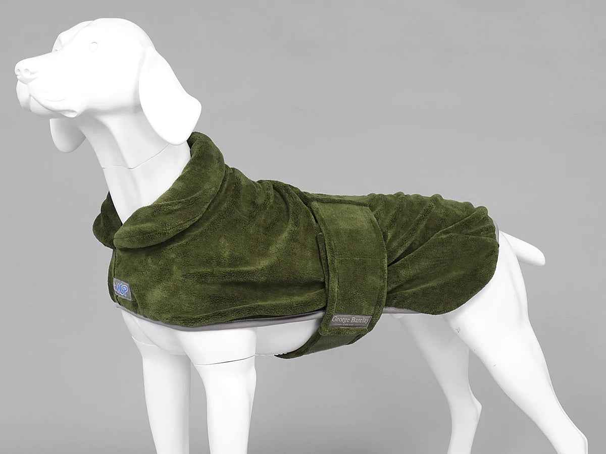 George Barclay MuttMOP® Dog Drying Robe - Olive