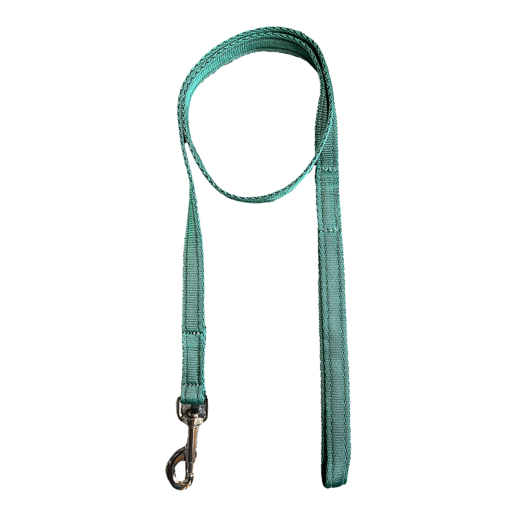 1.2m Cushion Web Dog Lead Green