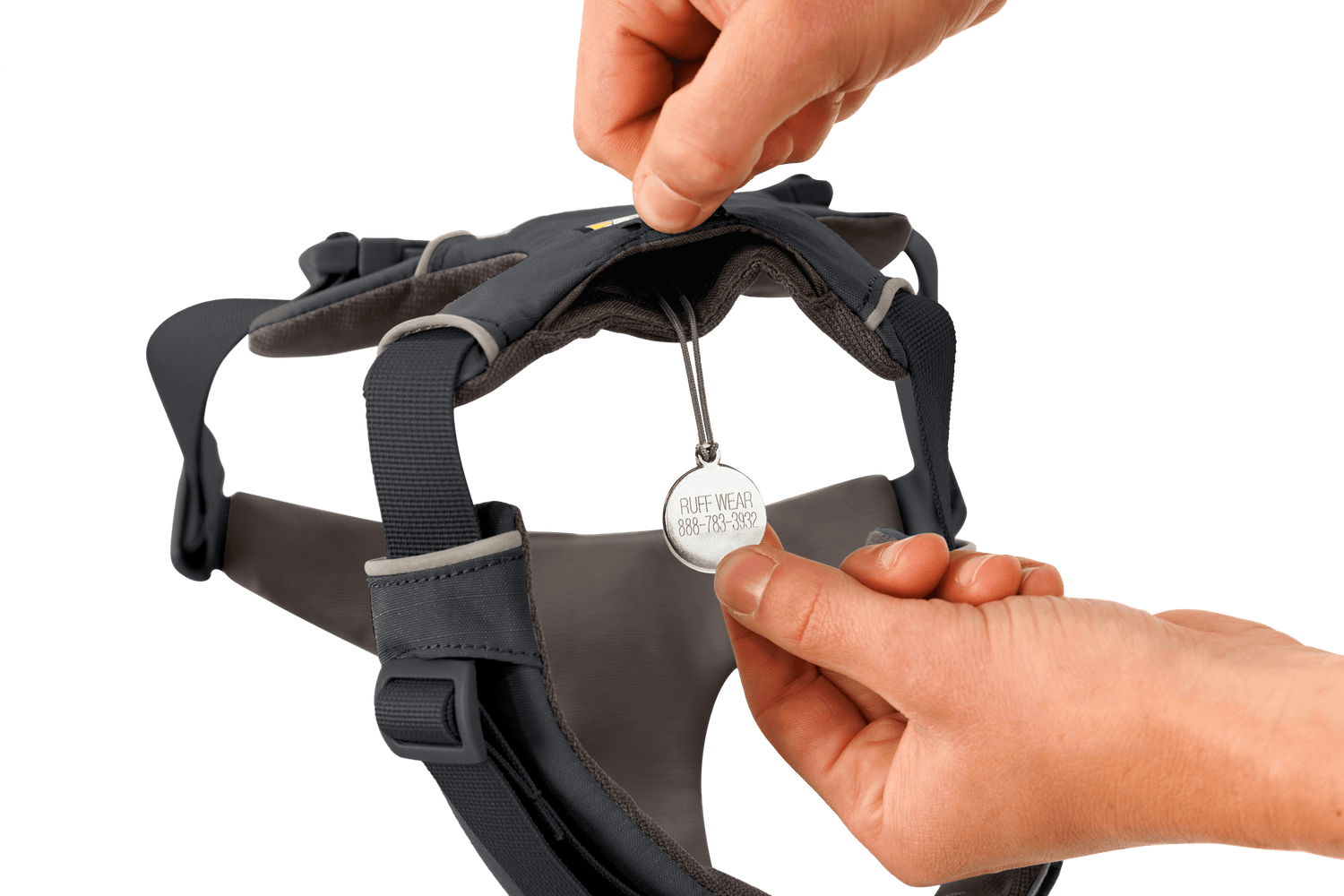 Front Range Harness Basalt Grey - ID Tag