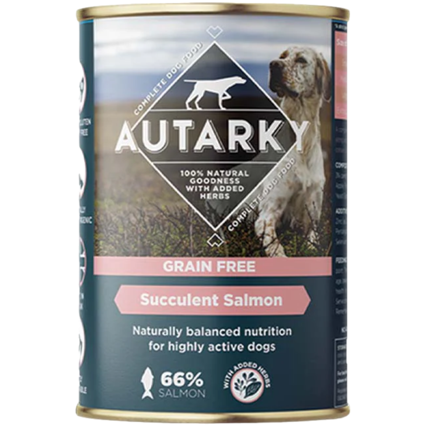 Autarky Delicious Salmon Complete Wet Dog Food 395g