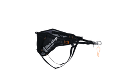 Side view of Non-stop dogwear Loype Belt Pro skijoring belt with durable straps and carabiner, designed for high-performance dog sports.