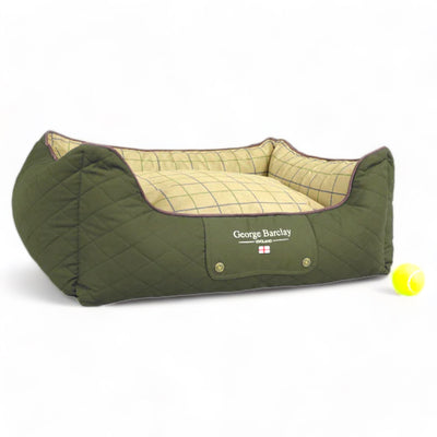 George Barclay Country Box Bed - Olive Green Dog Bed