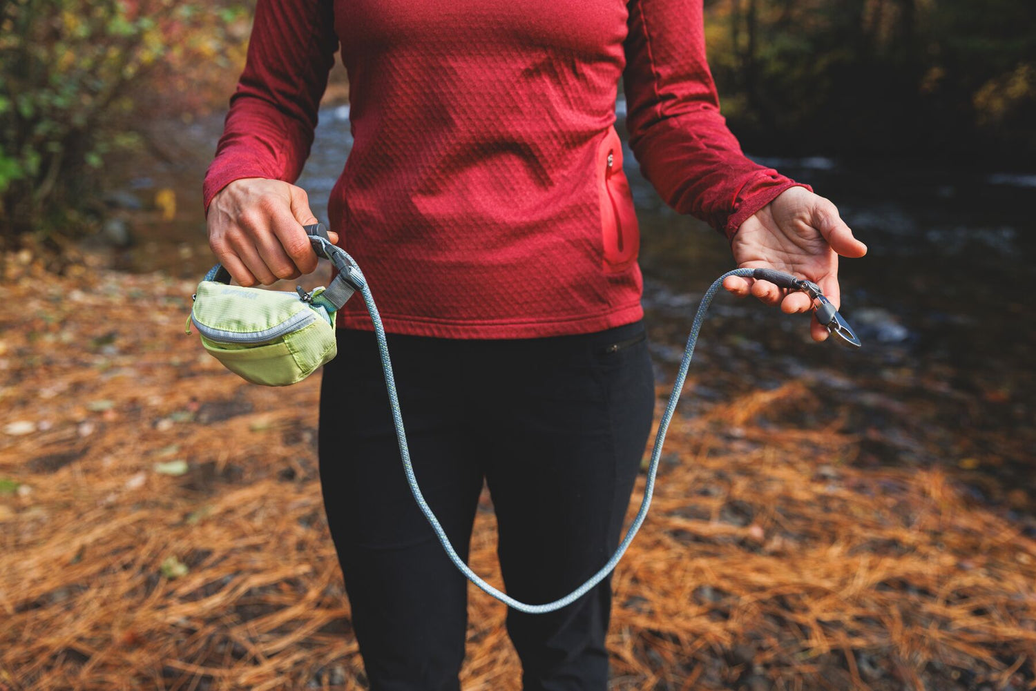 Ruffwear Hitch Hiker Leash-Sunny Lime Details 8