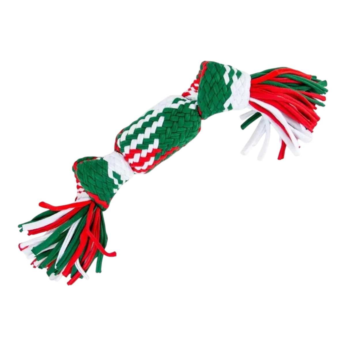 Ancol Squeaky Christmas Cracker Rope Dog Toy