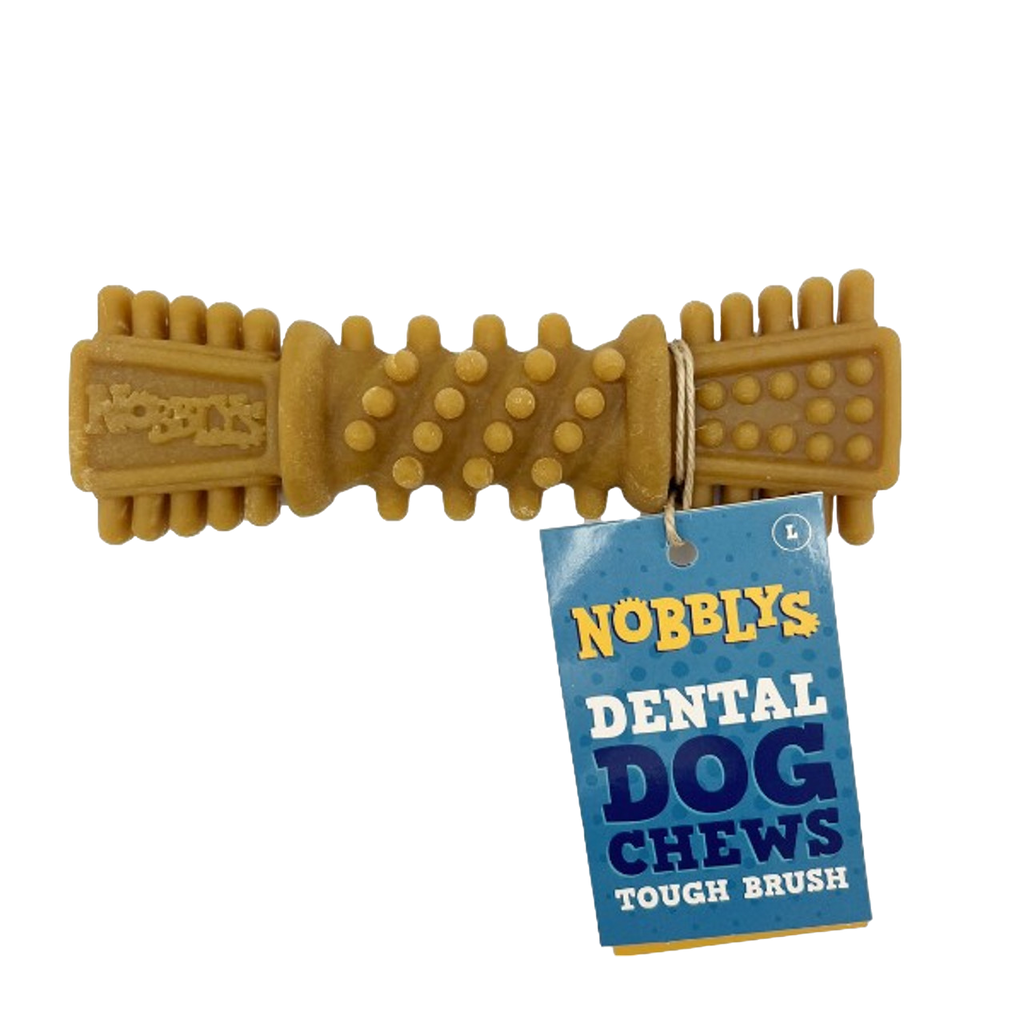 Nobbys Tough Brush Peanut Butter – The Ultimate Dental Chew for Your Dog’s Health