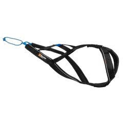 Side view of Non-stop Dogwear Nansen nome harness 5.0 showing ergonomic design and durable materials for sled dog racing and training.