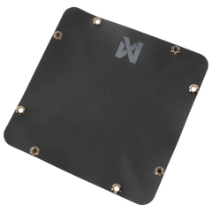 Flat view of the Non-stop dogwear Trekking Bowl showing its collapsible design with metal snap buttons, perfect for compact storage during outdoor adventures.