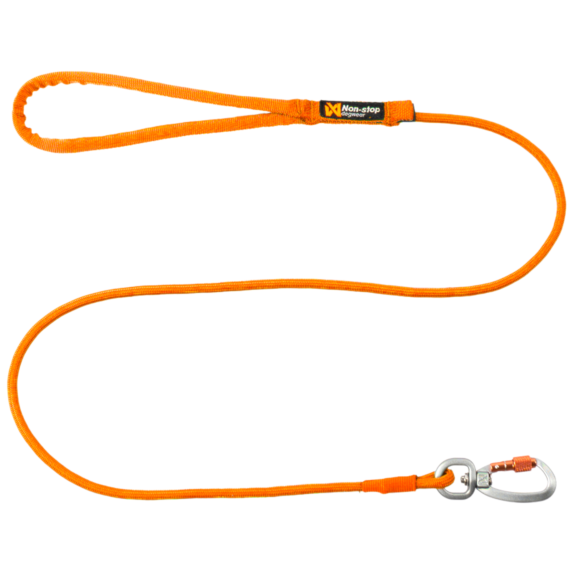 Non-stop dogwear Trekking rope leash - Orange
