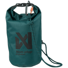 Non-stop Dogwear Multiuse Bag in dark teal with detachable rope sling, ideal for storing gear and converting into a dog leash.