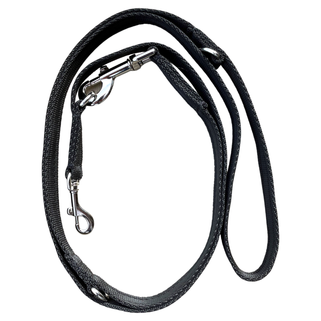 Double Ended Dog Lead - Black