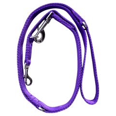 Double Ended Dog Lead - Purple