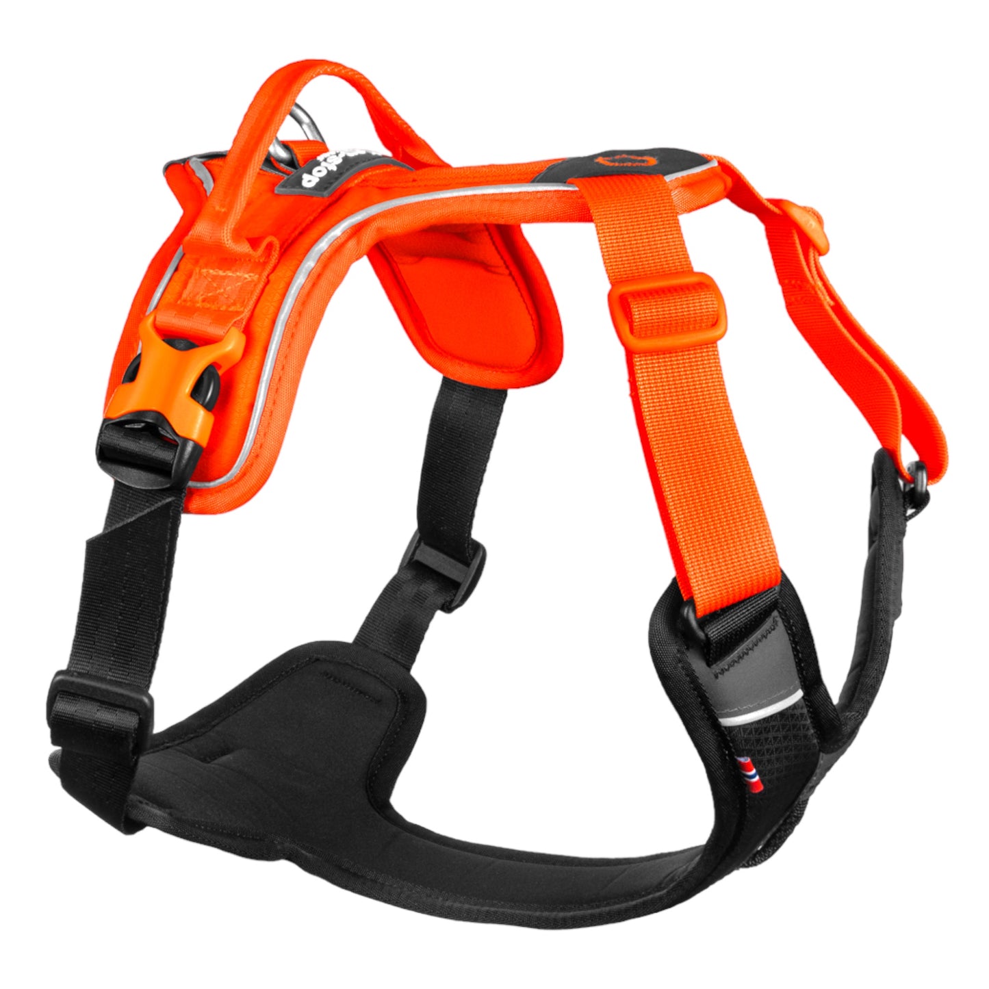 Orange Non-Stop dogwear Ramble Harness - Dog Harness
