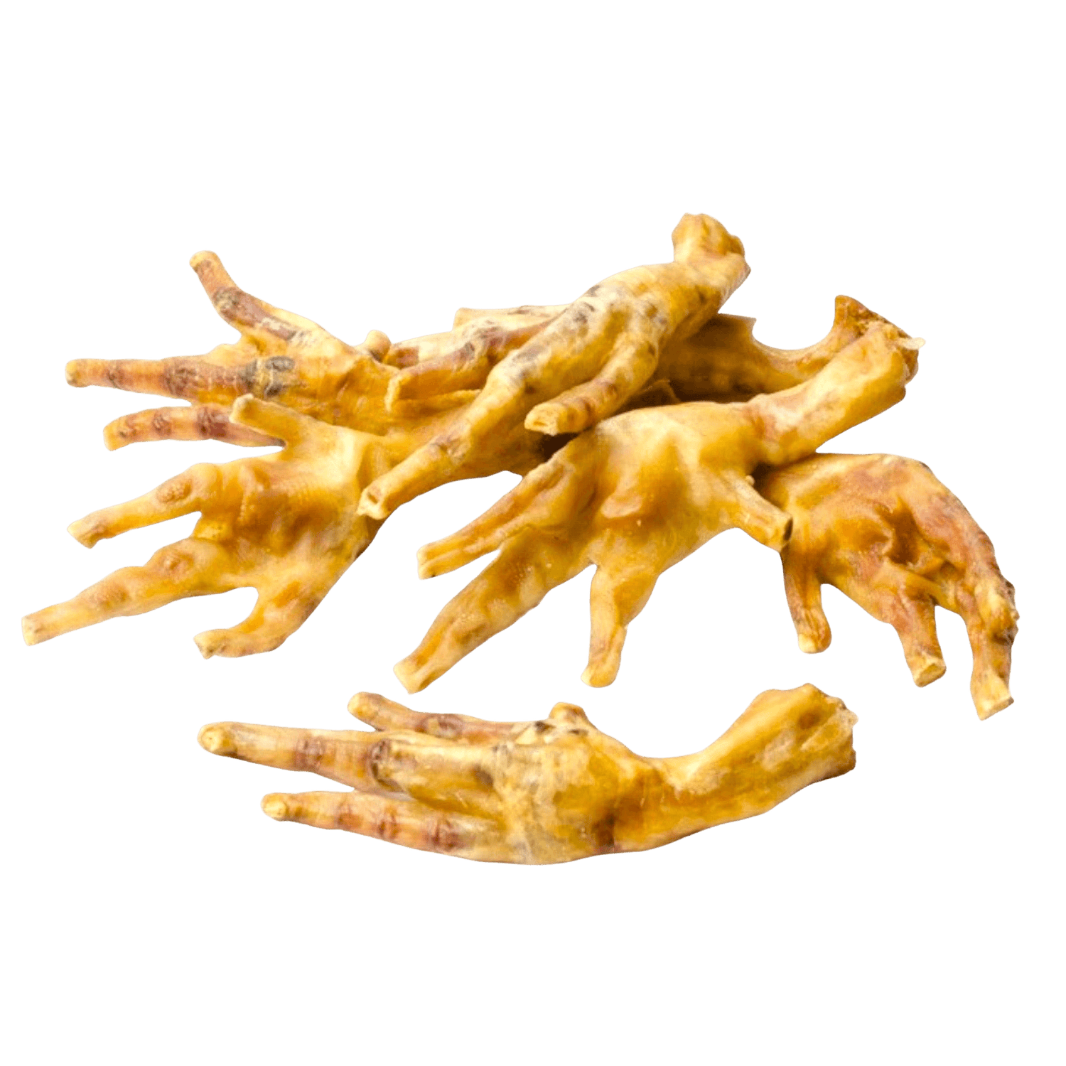 Natural Treats Chicken Feet 8pk air-dried dog treats made from 100% chicken feet, rich in protein and glucosamine for joint and dental health.