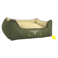George Barclay Country Box Bed - Olive Green Dog Bed