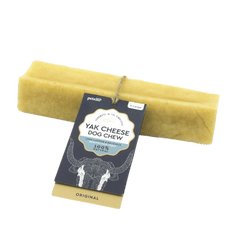 Extra Large Petello Yak Cheese Dog Chew with original flavor tag, designed for strong chewers and large breed dogs seeking a natural treat.