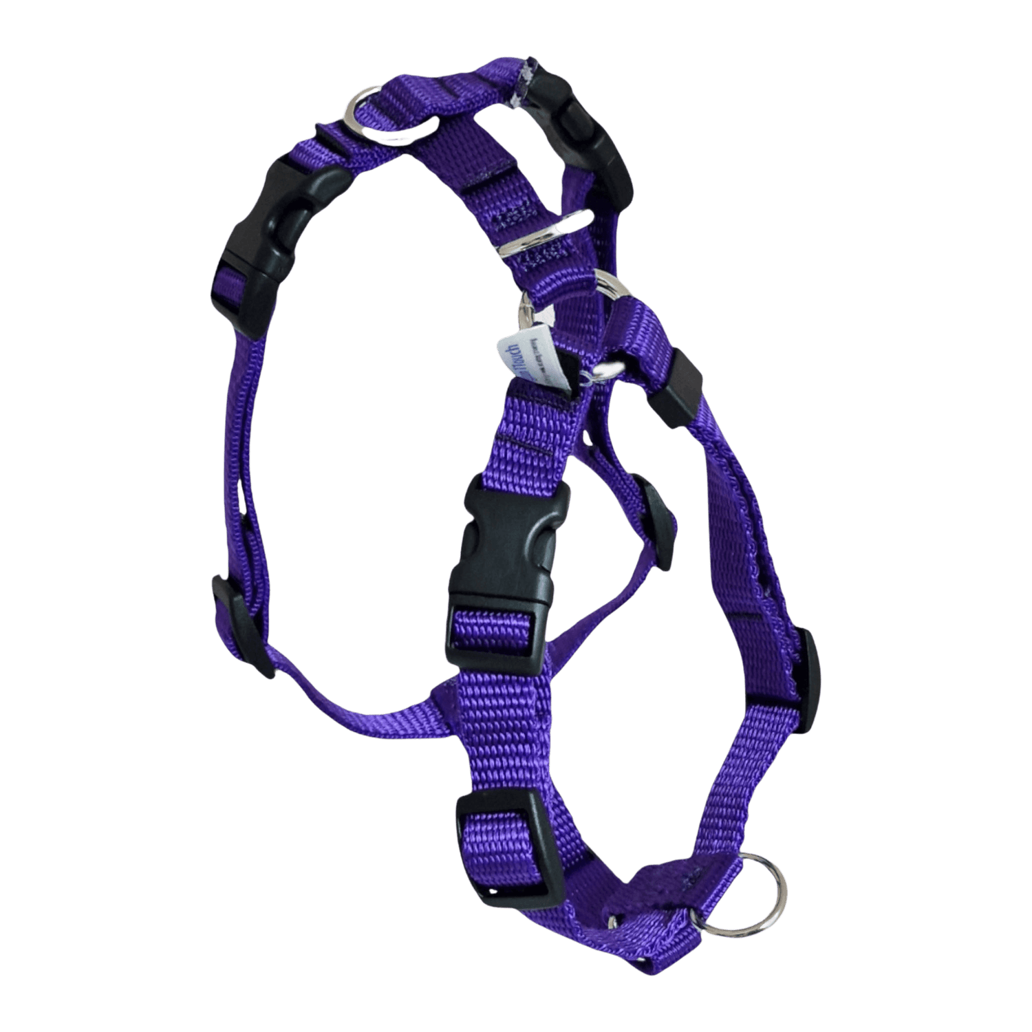 Purple TTouch Harness - TTouch Dog Harness with front and back D-rings for leash attachment. Durable and adjustable for effective dog training.