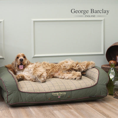 George Barclay Country Dog Sofa Bed - Olive Green