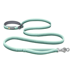 Ruffwear Roamer™ Leash in mint green featuring adjustable stretch-webbing and secure clip for active pet adventures.