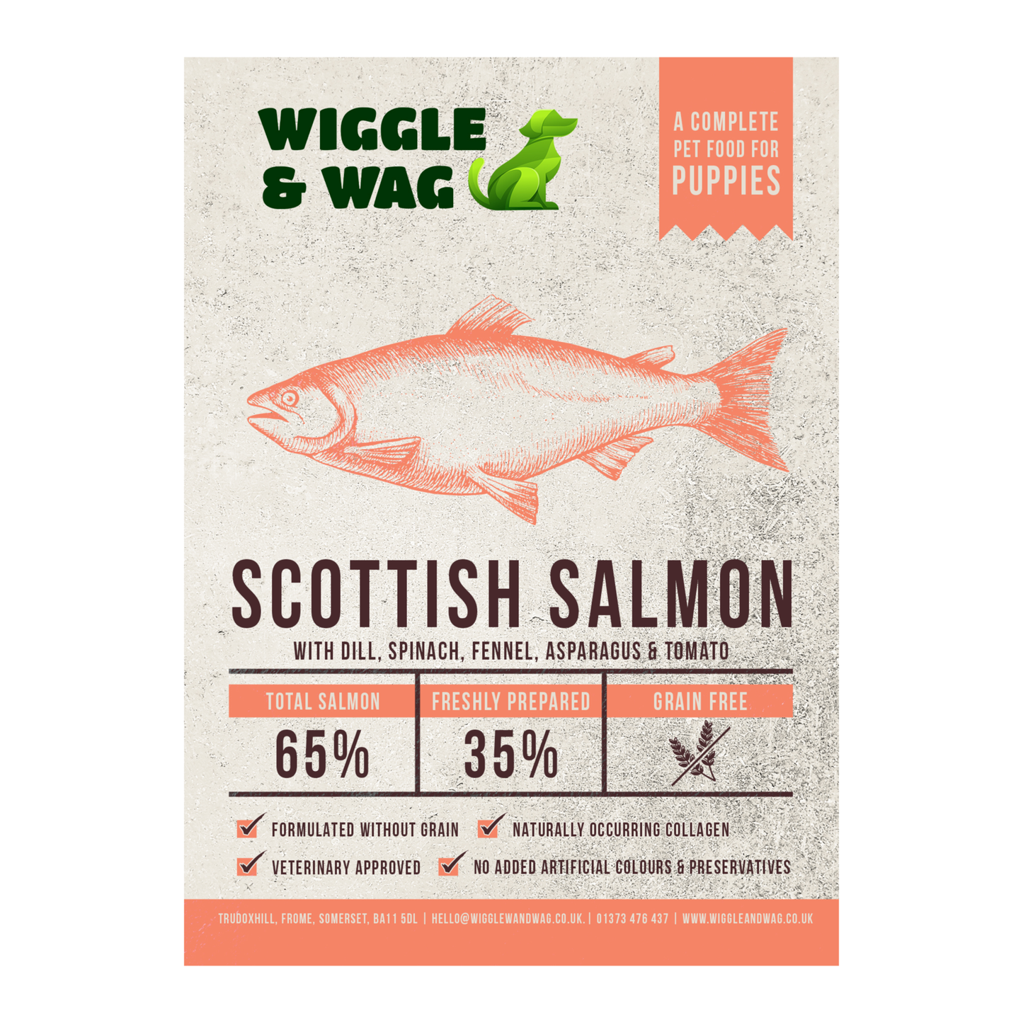 Grain Free Puppy Food - Scottish Salmon, Complete Food For Puppies